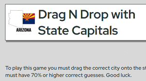 states and capitals drag and drop